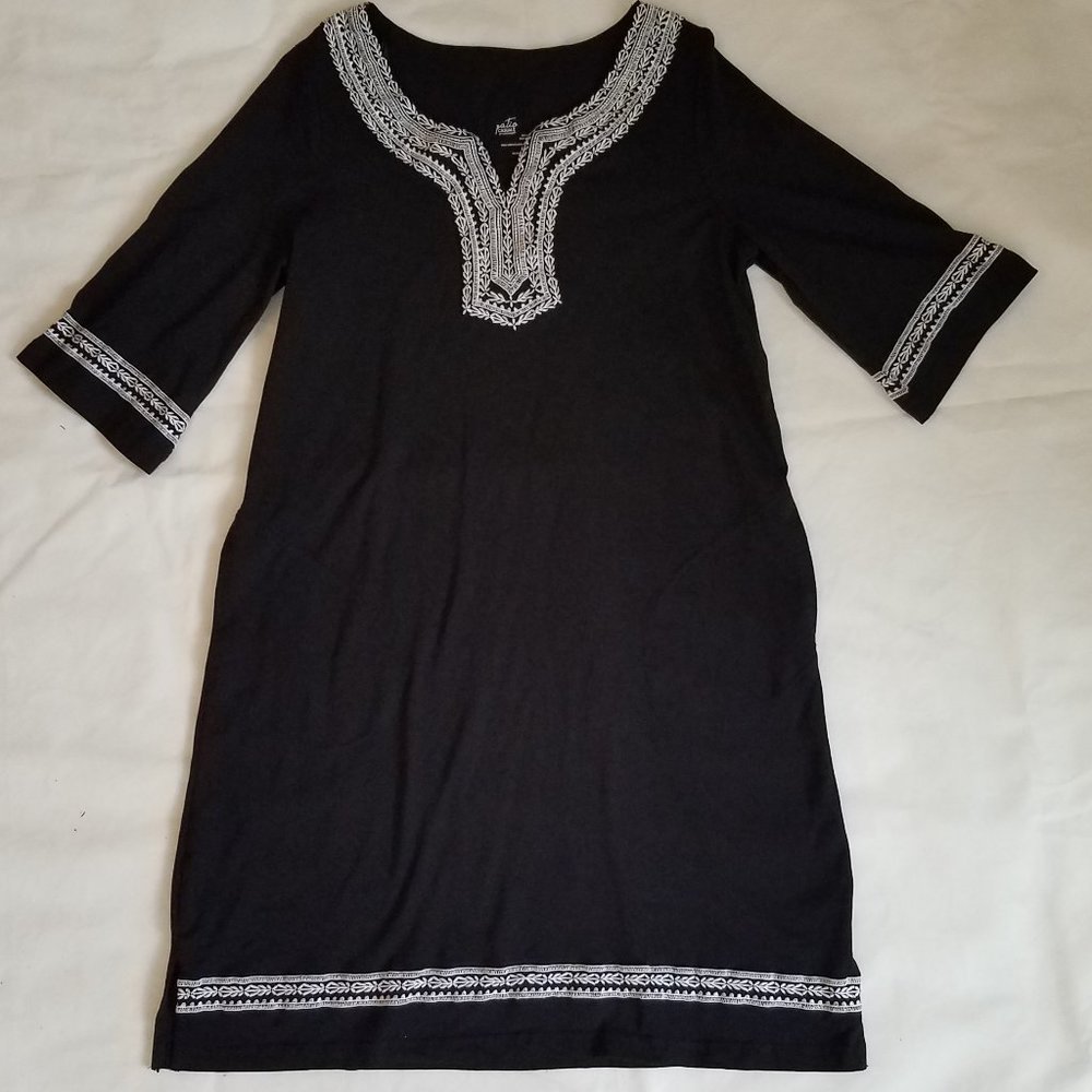 Black & white tunic shift dress M NWOT
